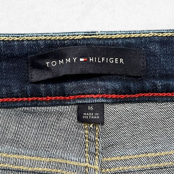 Tommy Hilfiger Women's Size 16 Medium Wash Blue Tribeca Straight Ankle Jeans - Picture 4 of 10